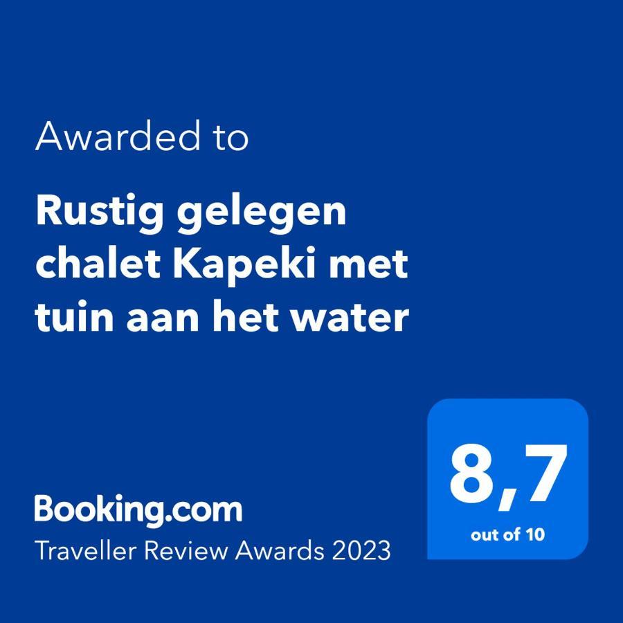 Rustig Gelegen Chalet Kapeki Met Tuin Aan Het Water Geel Exterior photo